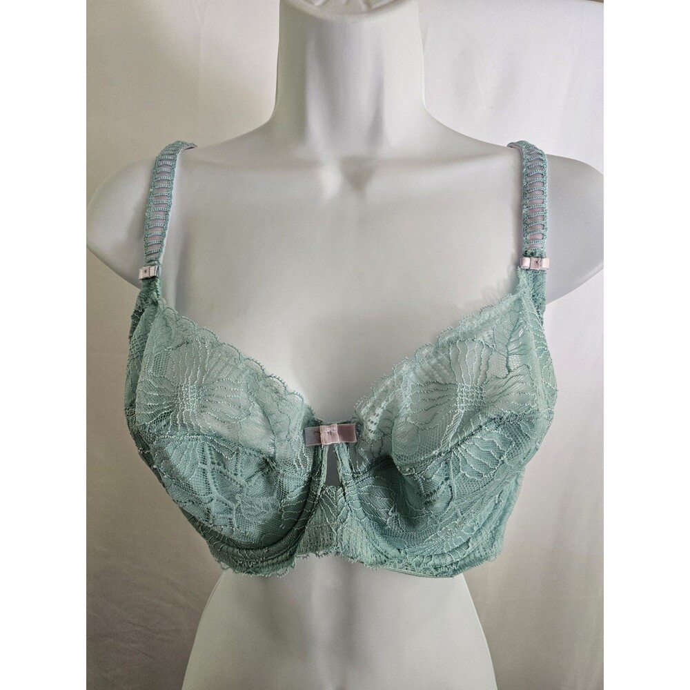 Felina Lingerie Bra Womens Blue Underwire Bra Size 38D